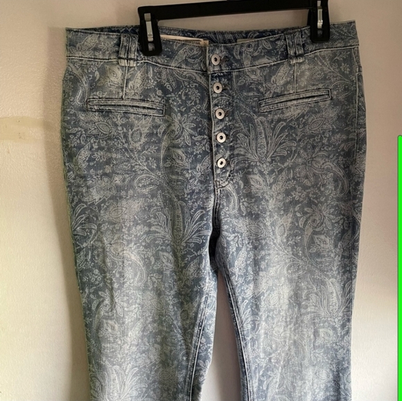 Anthropologie Pilcro and the Letterpress High Rise Trouser Boot Cut Jeans sz 32 - Picture 2 of 12